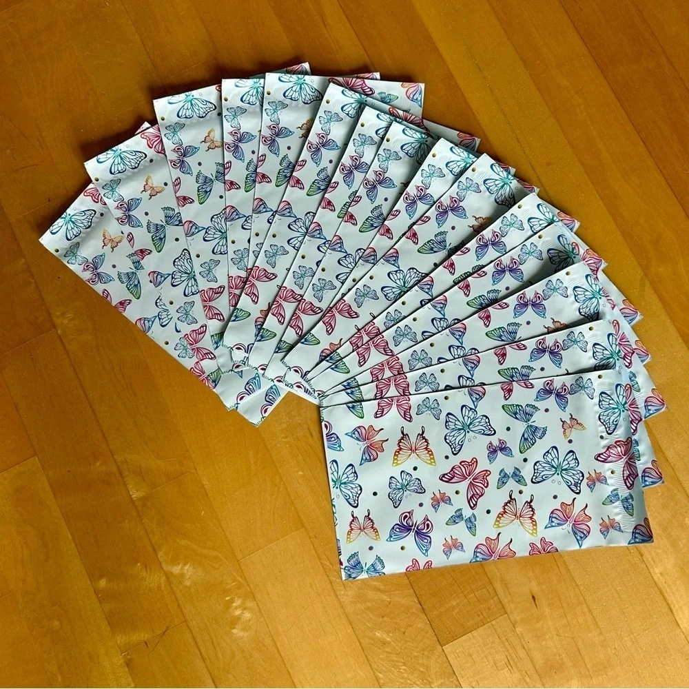 15 Count - 6x9 Polymailers (MULTICOLORED BUTTERFLIES)